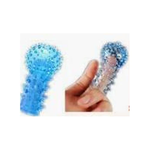 Funda Texturizada Púas Para Dedo, Transparente Vibrador O Pene
