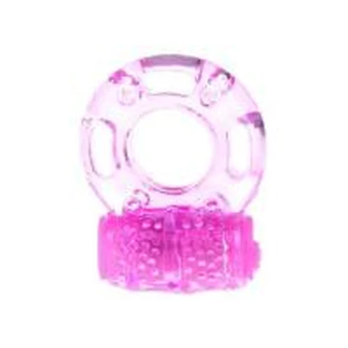 Anillo Para Pene Con Vibrador Rosa Silicona Retraso Eyaculación