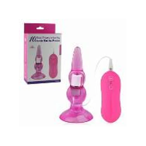 Vibrador Anal Plug Afodisiaco Rosa - Viole Extremo Placer 10 Velocidades