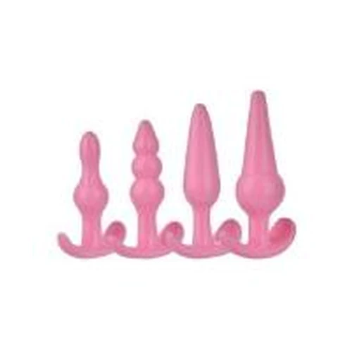 Kit Masajeador Anal Vaginal Próstata Anillo Plug 4 Unidades