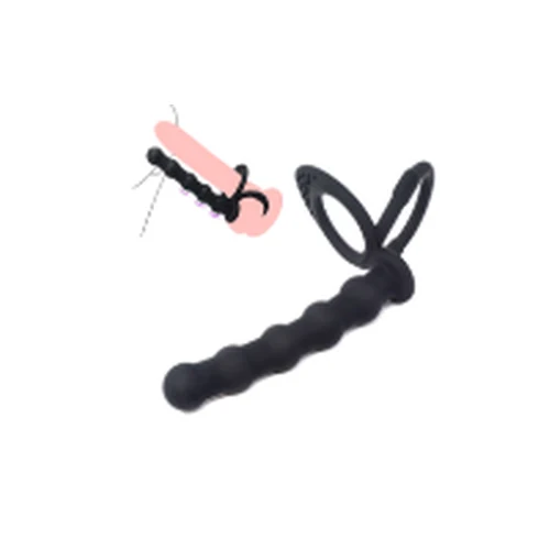 Anillo Vibrador Anal Beads Doble Strap Penetracion