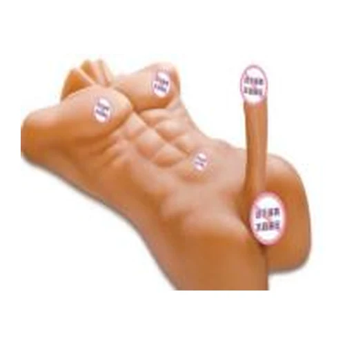 4.45cm. Juguete Sexual Torso Pectorales con Dildo Grande largo, 48.3 cm de ancho.