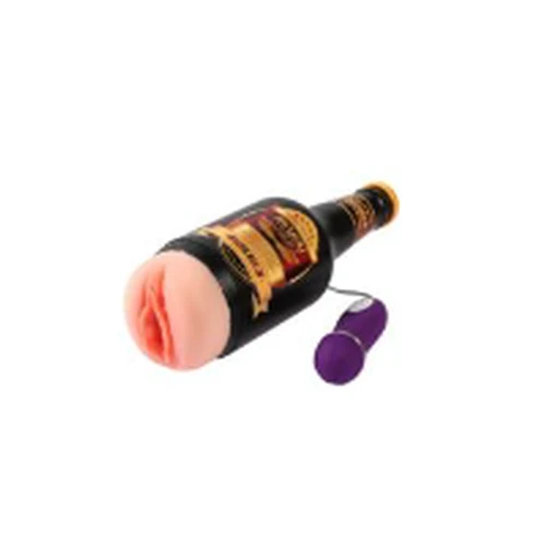 Masturbador Masculino Botella Cerveza Vibracion con Control