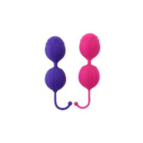 Bola China Forma Flor Rosa Violeta Ejercitador Kegel