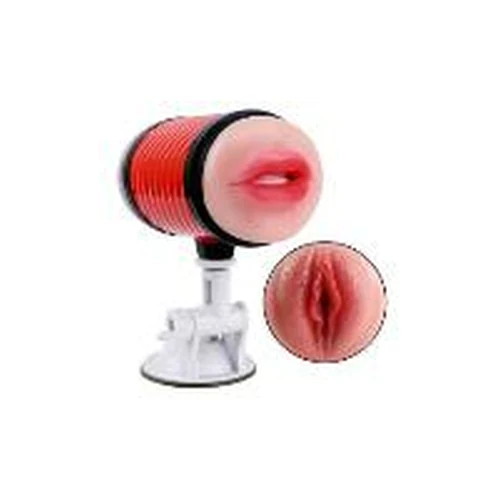 Masurbador Masculino Dual Doble Vagina y Boca Realista Boca Vagina y Boca