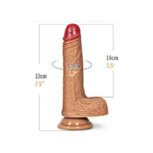 Dildo Realista Ventosa Estira Retrocede Vibrador USB hacia Atrás, 9 Velocidades