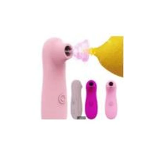Succionador De Clitoris Vibrador Violeta Pilas 10 Funciones