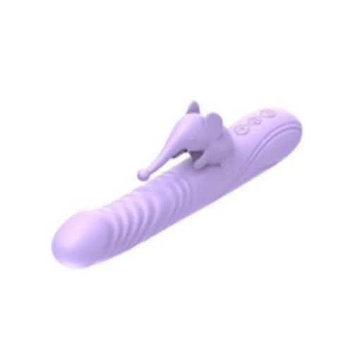 Vibrador Dumbo Elefante Silicona Violeta Estimulador Clitoris