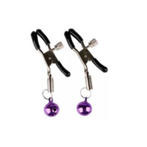 Clips Pinzas Para Pezones Violeta Ajustables Campana Estimulación