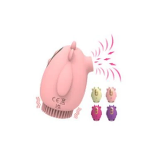 Succionador Vibrador Cepillo Rosada - Violet Velocidades 2 en 1 Love Cow