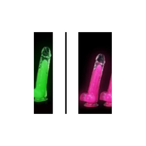 Dildo Transparente Luminico Realista 17 cm