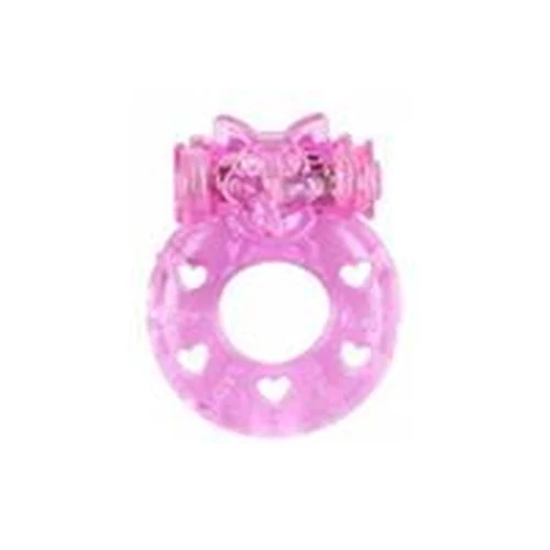 Anillo Pene Animal Con Vibrador Púrpura Silicona Retraso Eyaculación