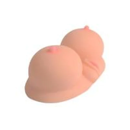 Masturbador Masculino Pezones Beige Senos Vagina Vibrador