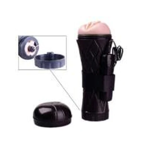 Masturbador Masculino Control Negro Vibracion Velocidades Vagina