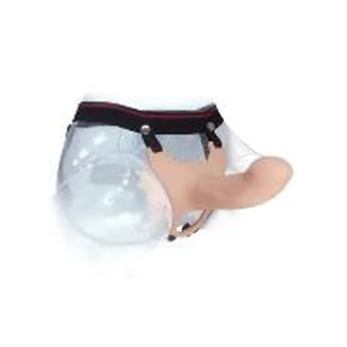 Dildo Realista Arnes Hueco Correa Beige Strap On Mujeres Hombres
