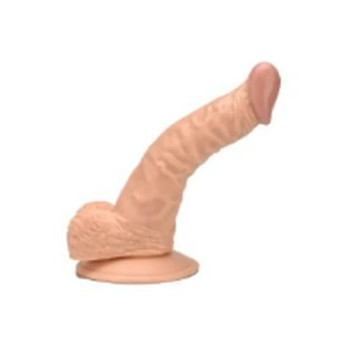 Consolador Ventosa Pene Realista Beige Dildo Piel 20 Cm